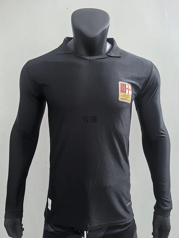 AC Milan Goalkeeper Shirt Long Sleeve Player Version Special Edition Black