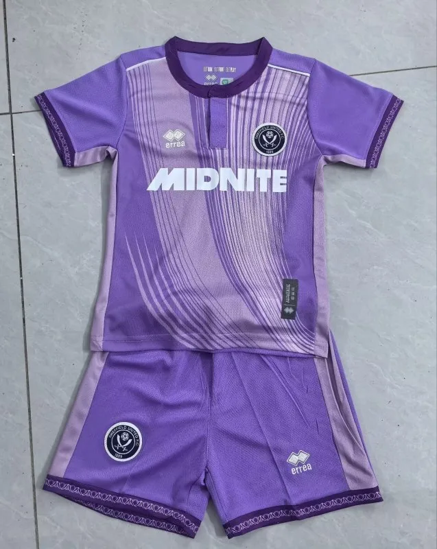 Sheffield United 2025/26 Third Kids Kit — 2