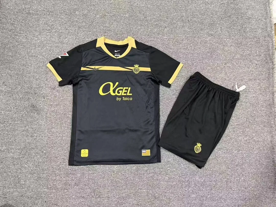 Mallorca 2026/27 Away Kids Kit Black — 2