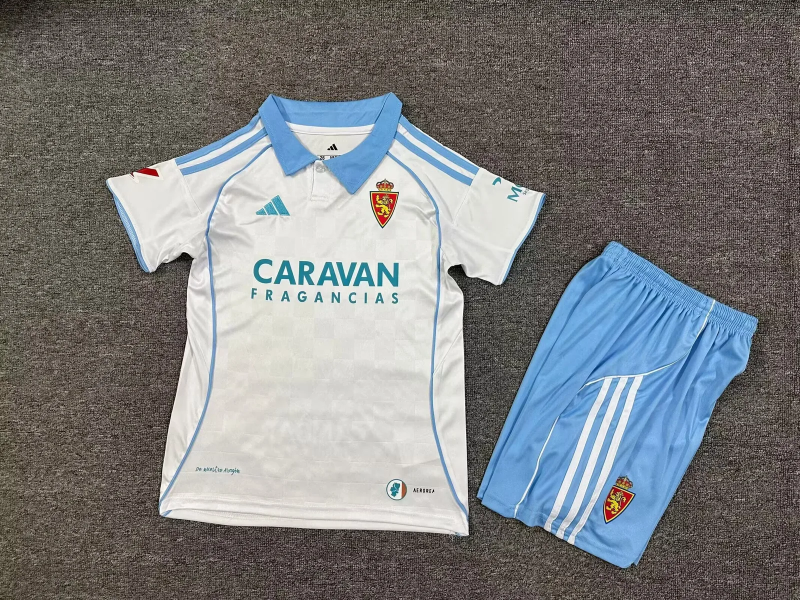 Real Zaragoza 2025/26 Home Kids Kit