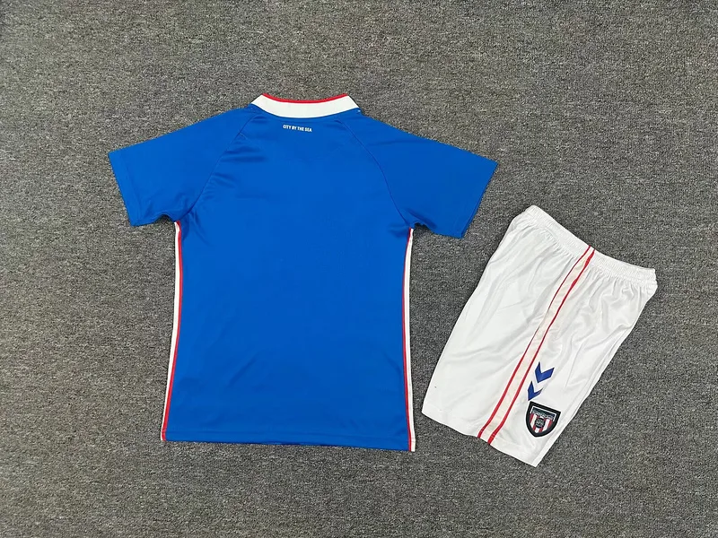 Sunderland 2025/26 Away Kids Kit Blue