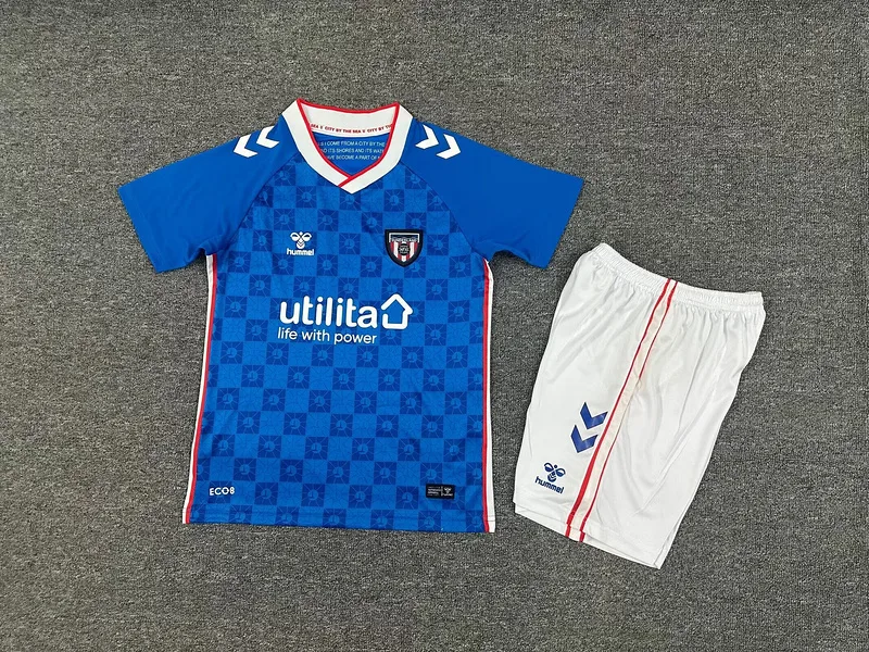 Sunderland 2025/26 Away Kids Kit Blue — 2