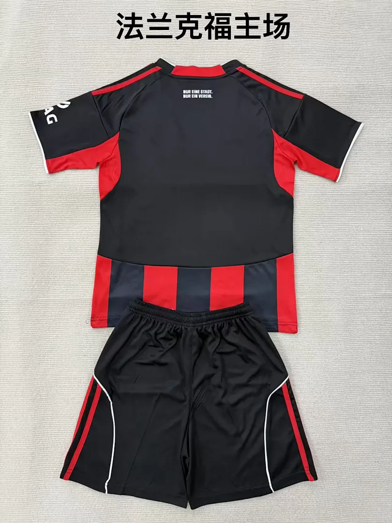 Eintracht Frankfurt 2025/26 Home Kids Kit — 2