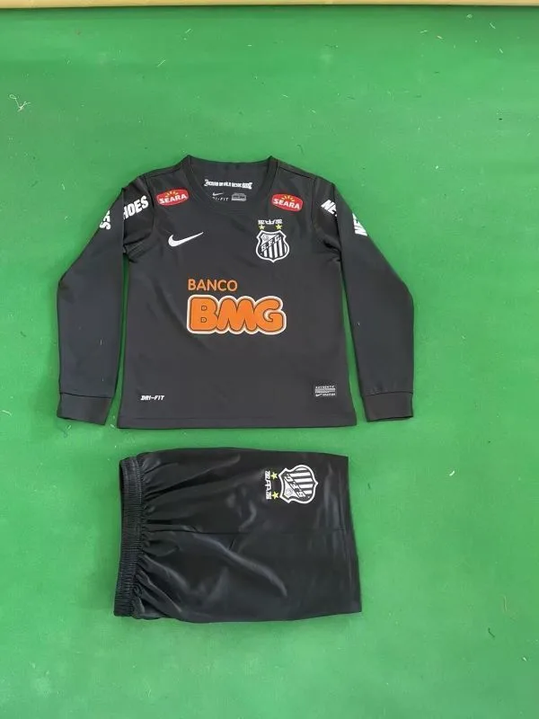 Santos 2012/13 Kids Kit Long Sleeve Black