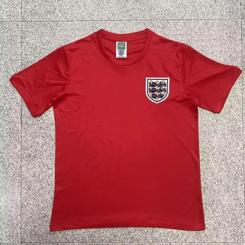 England 1966 Away Shirt Red