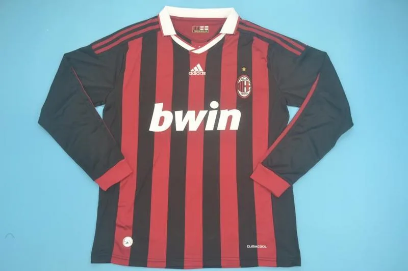 AC Milan 2009/10 Home Shirt Long Sleeve — 1
