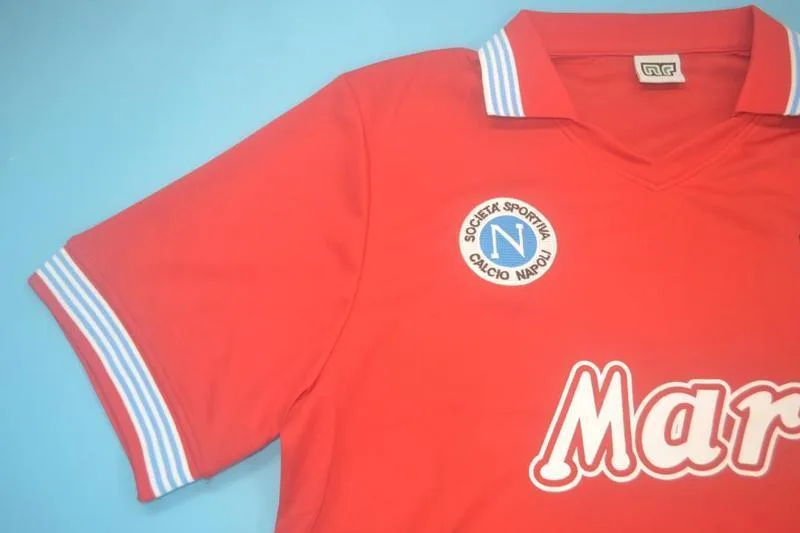 Napoli 1988/89 Away Shirt Red