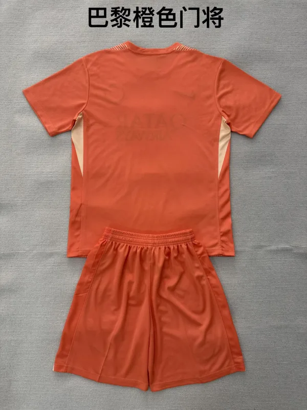 Paris Saint-Germain 2025/26 de Portero Conjunto de Niño Orange — 2
