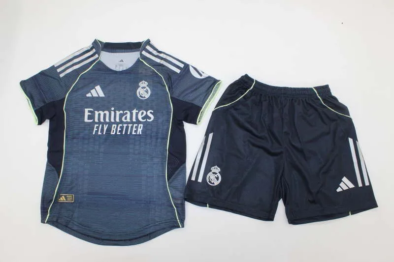 Real Madrid 2025/26 Segunda Equipación Conjunto de Niño Versión Jugador — 1