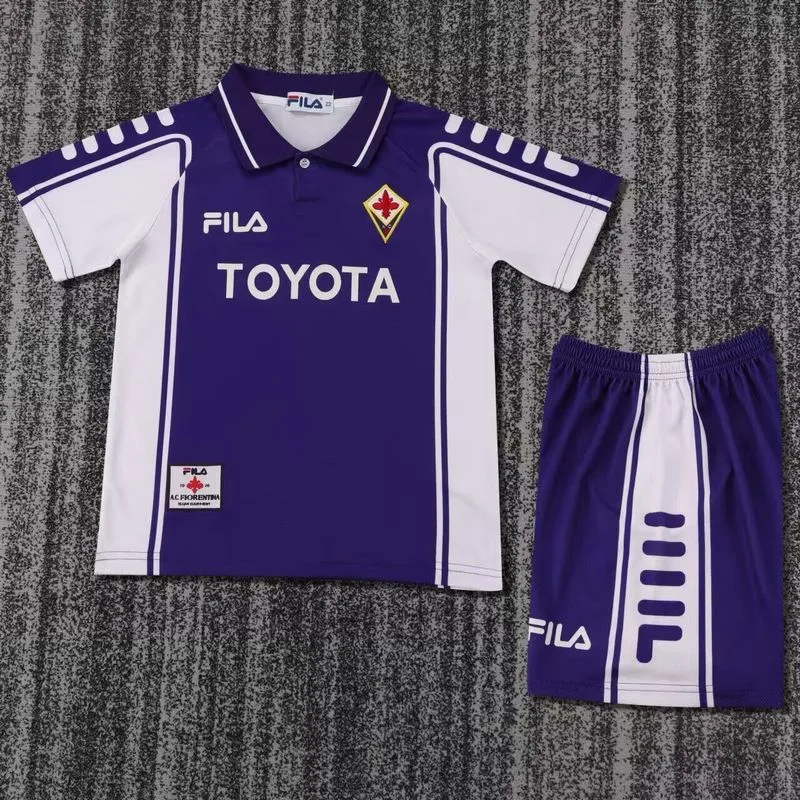 Fiorentina 1999/00 Primera Equipación Conjunto de Niño