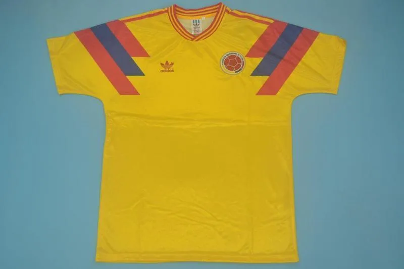 Kolumbien 1990 Heim Trikot Yellow