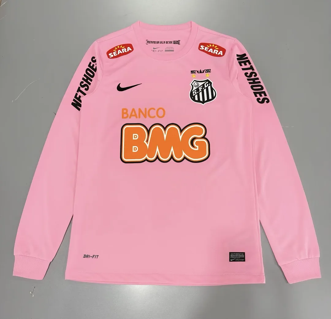 Santos 2012/13 Shirt Long Sleeve Pink — 2