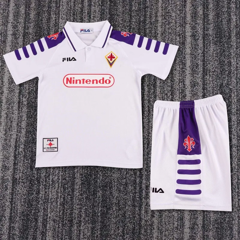 Fiorentina 1998/99 Segunda Equipación Conjunto de Niño