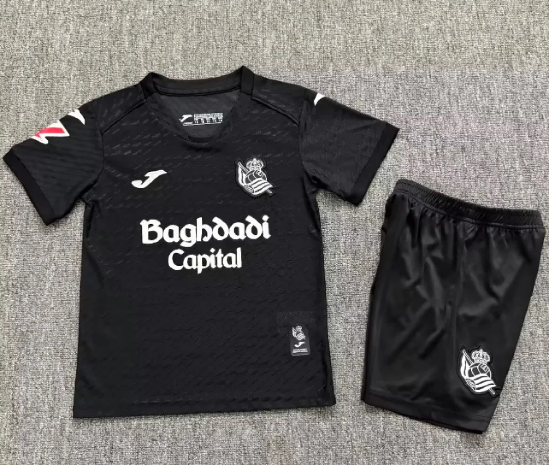 Real Sociedad 2026/27 Away Kids Kit Black