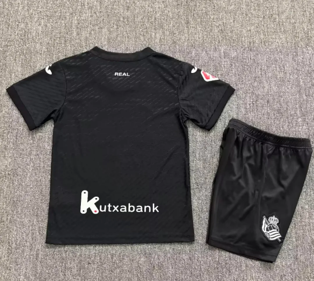 Real Sociedad 2026/27 Away Kids Kit Black — 2