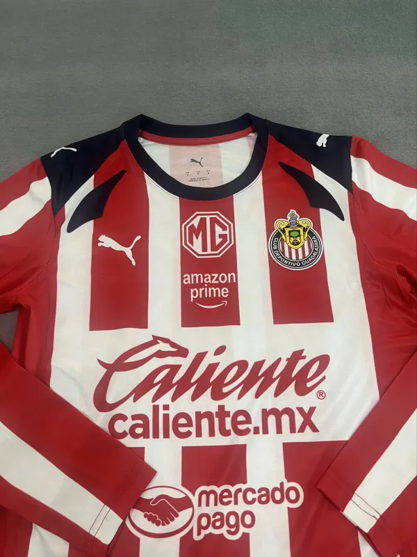 Chivas Guadalajara 2025/26 Home Shirt Long Sleeve