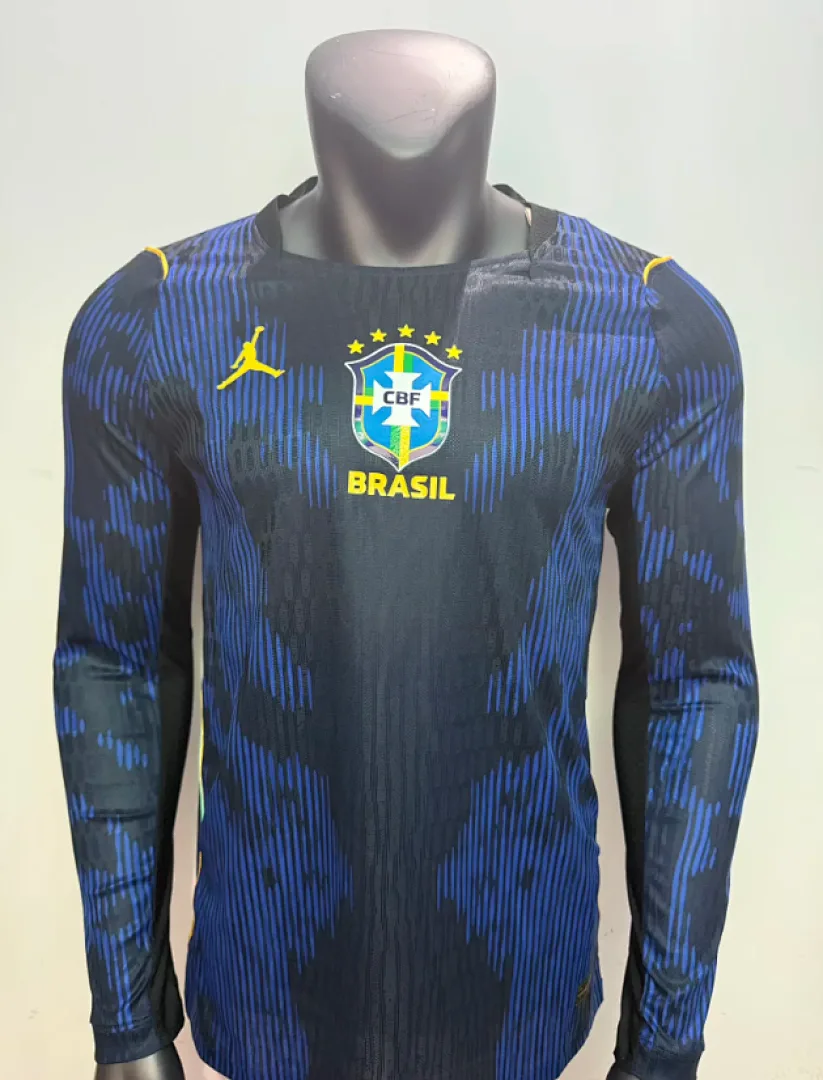 Brazil 2026 Away Shirt Long Sleeve Player Version — 1