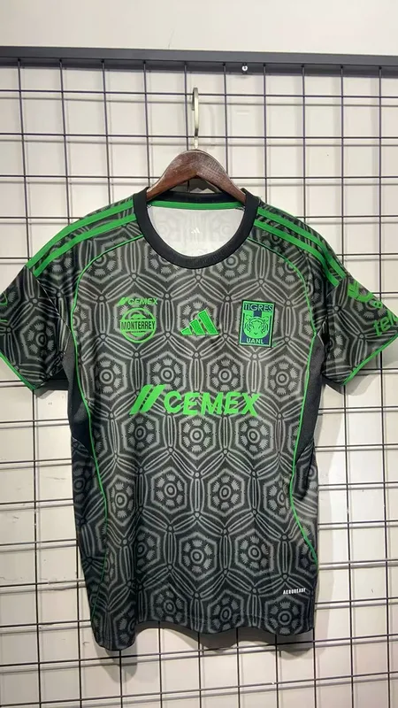 Tigres UANL 2025/26 Third Maillot Manches Courtes Black — 2