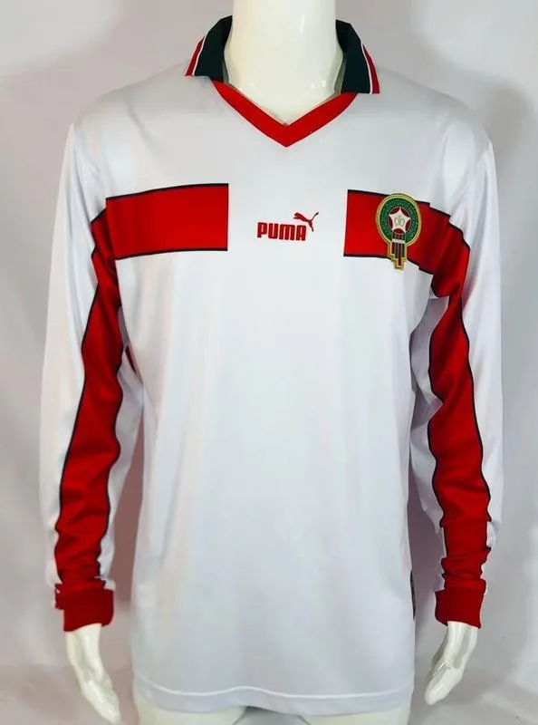 Morocco Away Shirt Long Sleeve White