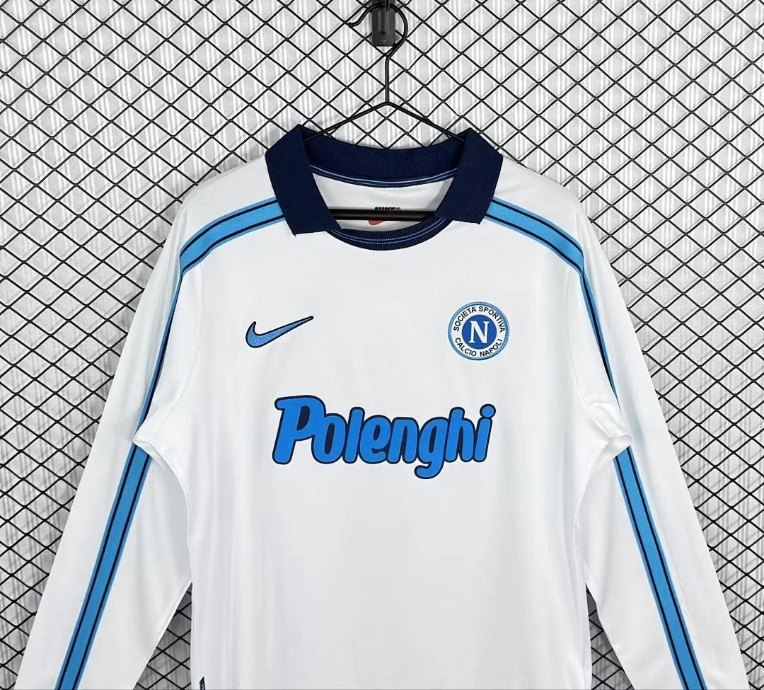 Napoli 1998/99 Away Shirt Long Sleeve White — 2