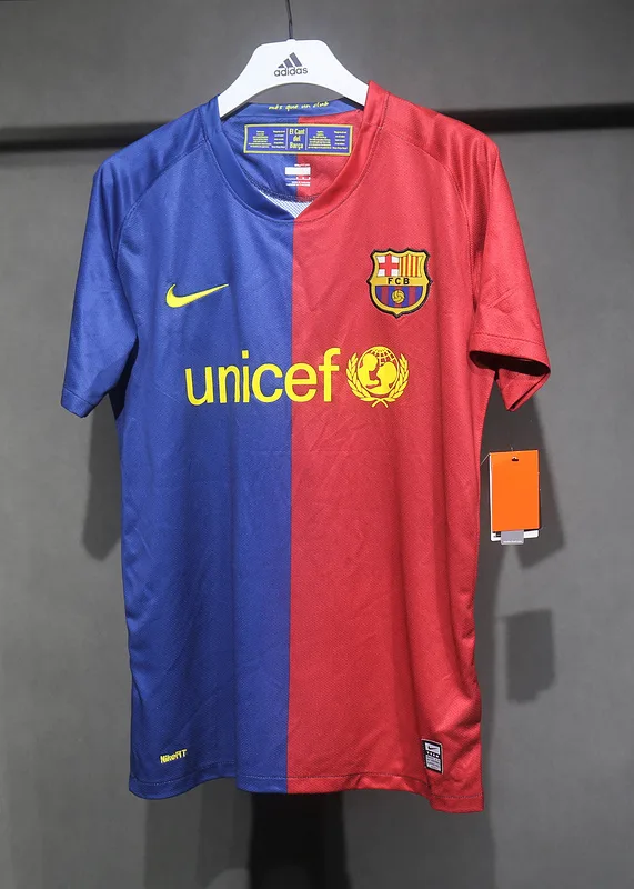Barcelona 2008/09 Home Shirt Player Version Champions League — 1