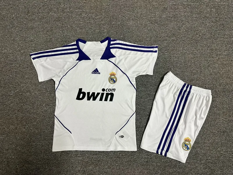 Real Madrid 2007/08 Home Kids Kit