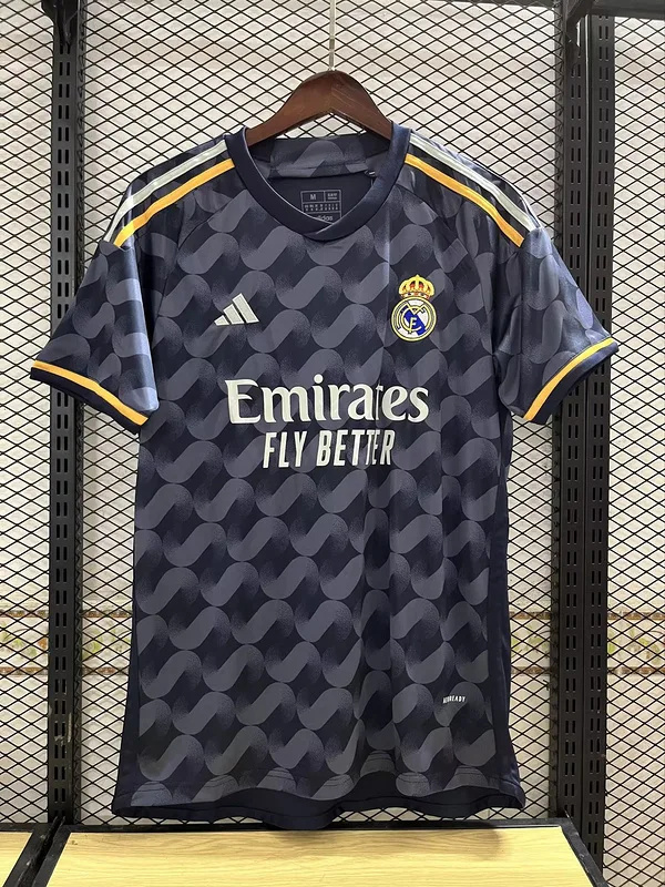 Real Madrid 2023/24 Away Shirt Short Sleeve Black