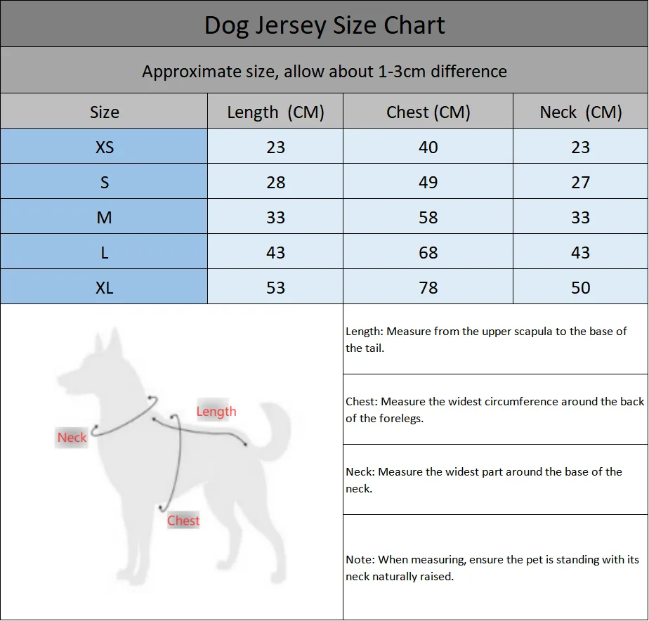 Pet Table 2026 Maillot World Cup
