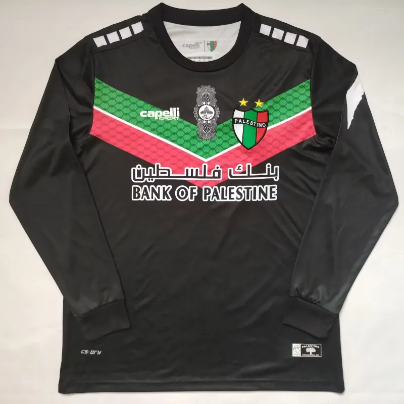 Palestino 2022/23 Shirt Long Sleeve Black — 2