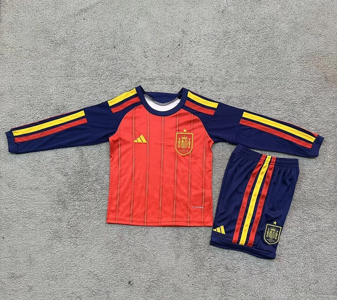Spain 2016/28 Home Kids Kit Long Sleeve
