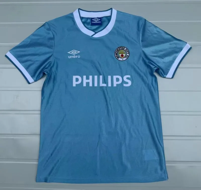 Manchester City 1986/87 Domicile Maillot