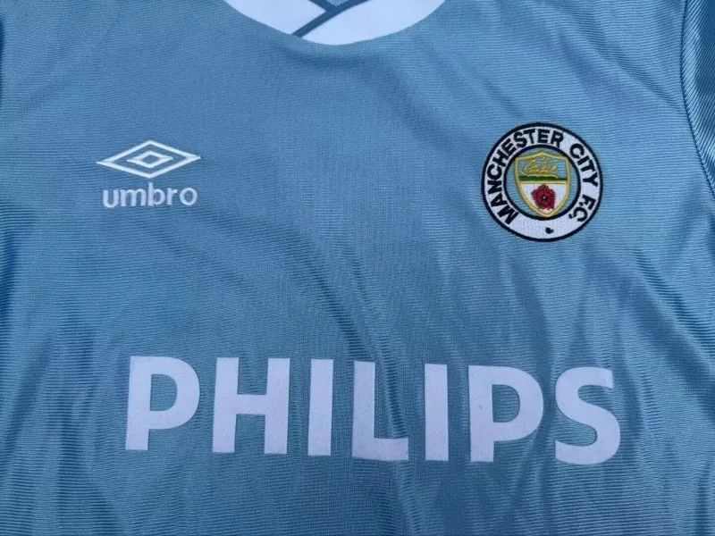 Manchester City 1986/87 Domicile Maillot — 2