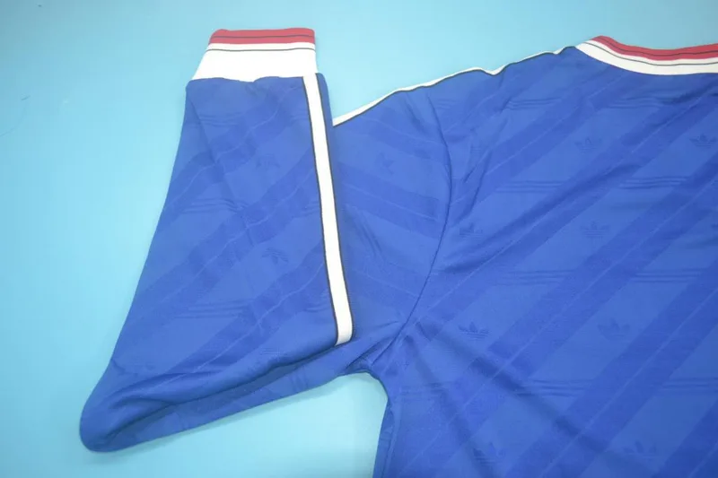 Manchester United 1986/88 Maillot Manches Longues Blue — 2