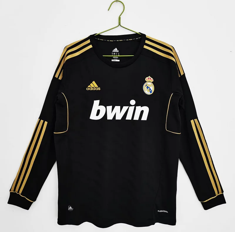 Real Madrid 2011/12 Auswärts Trikot Langarm Black