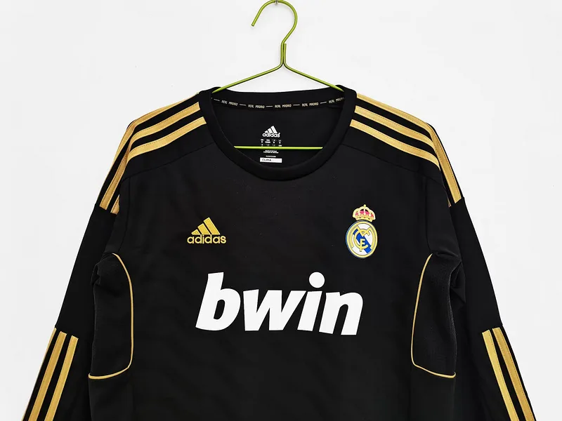 Real Madrid 2011/12 Auswärts Trikot Langarm Black — 2