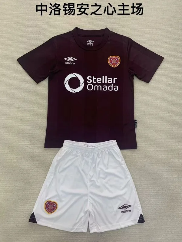 Heart of Midlothian 2024/25 Domicile Ensemble Enfant — 2