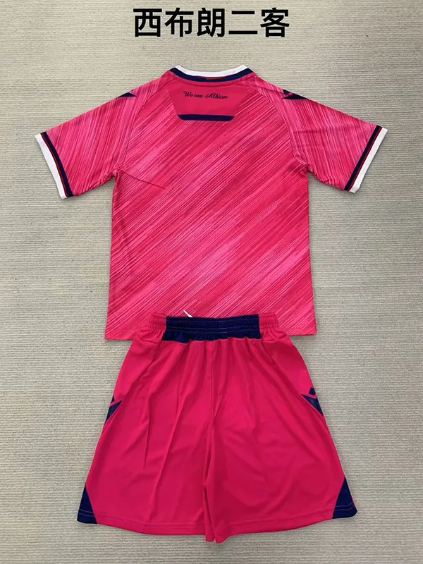 West Bromwich Albion 2024/25 Third Kids Kit Pink