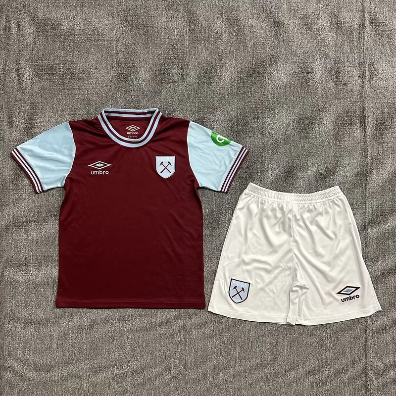 West Ham United 2024/25 Home Kids Kit — 2