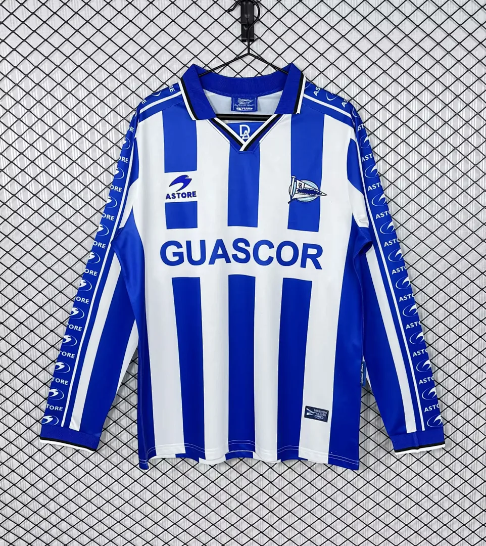 Deportivo Alavés 1998/99 Domicile Maillot Manches Longues