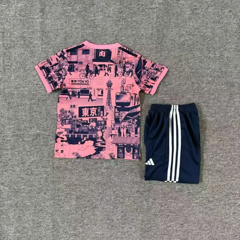 Japan 2025/26 Kids Kit Pink — 2