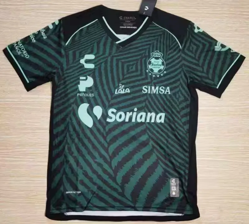 Santos Laguna 2024/25 Extérieur Maillot Manches Courtes Green
