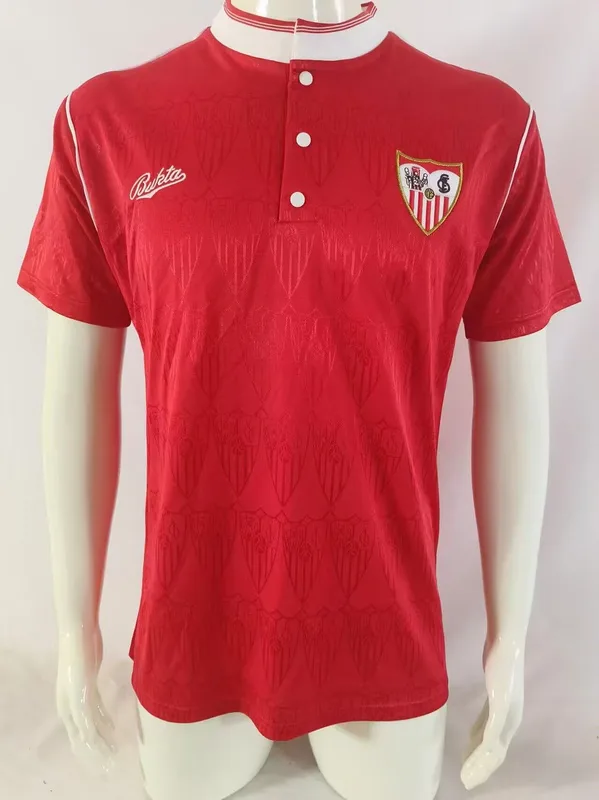 Sevilla 1991/92 Auswärts Trikot Red