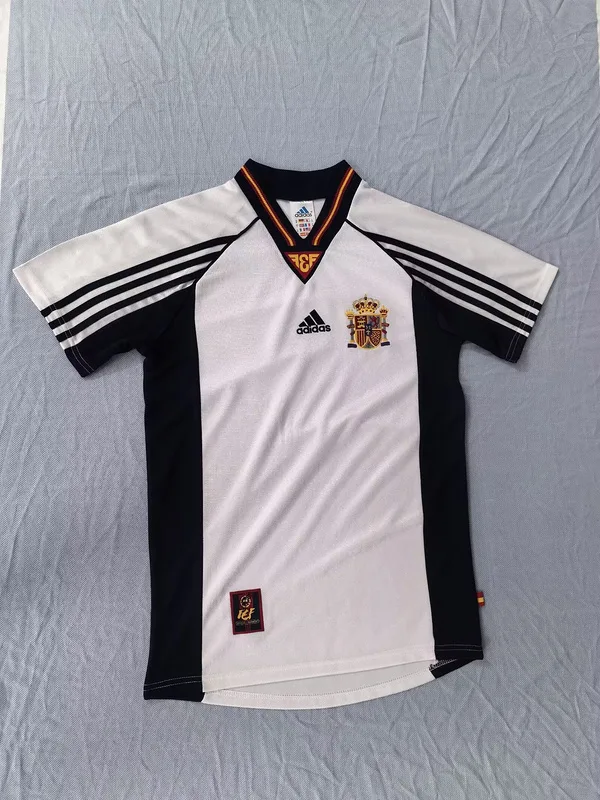 Spain 1998 Away Shirt White — 2
