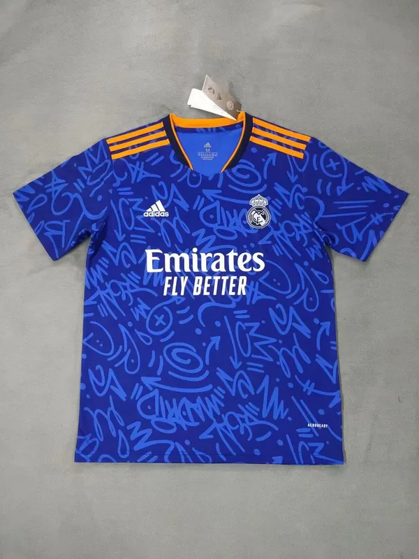 Real Madrid 2021/22 Auswärts Trikot Blue — 2
