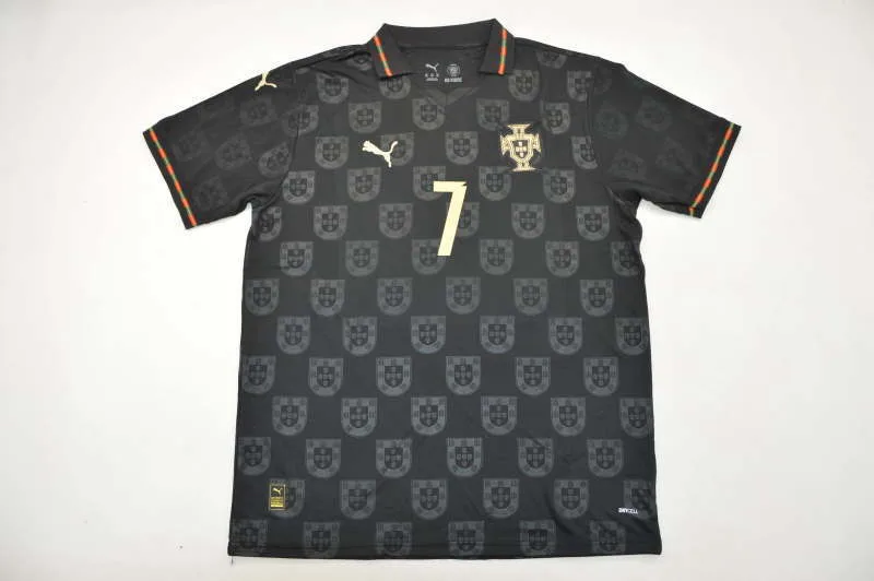 Portugal 2026 Shirt Short Sleeve Black