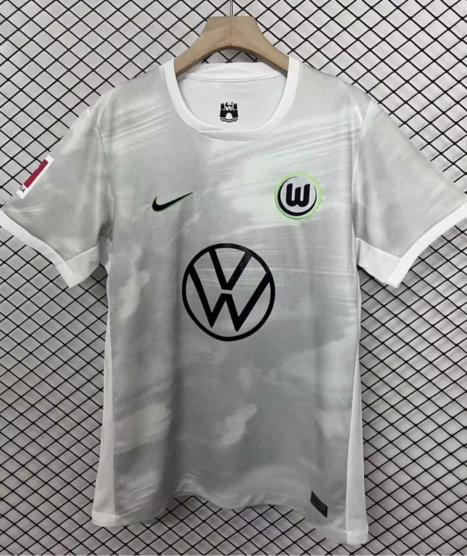 Wolfsburg 2025/26 Auswärts Trikot Kurzarm Grey