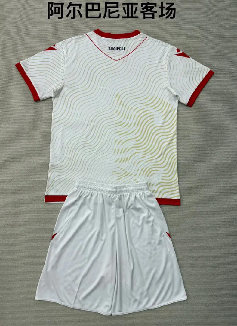 Albania 2026 Away Kids Kit White