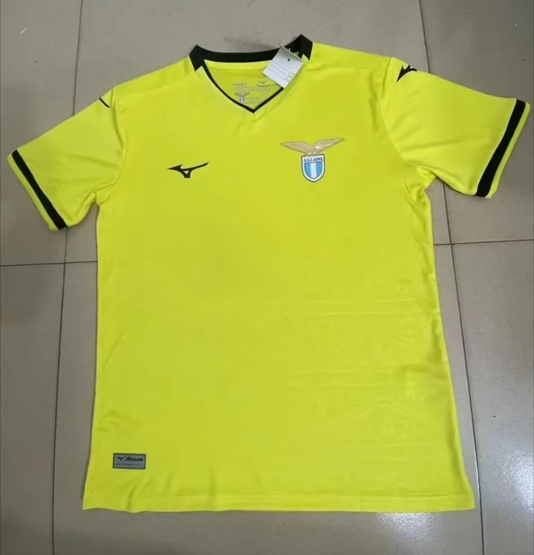 Lazio 2024/25 Segunda Equipación Camiseta Manga Corta Yellow — 2