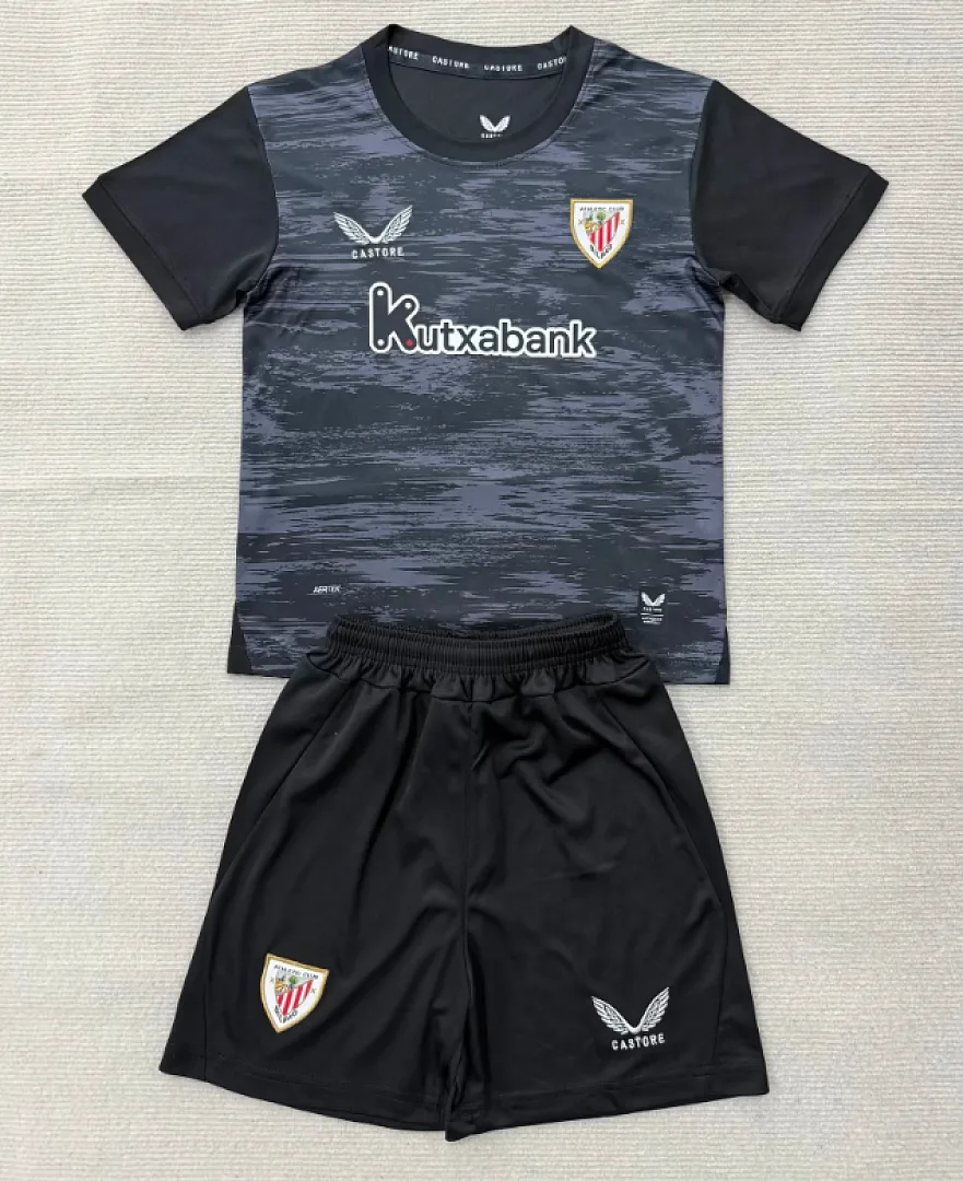 Athletic Bilbao 2026/27 de Portero Conjunto de Niño Black — 2