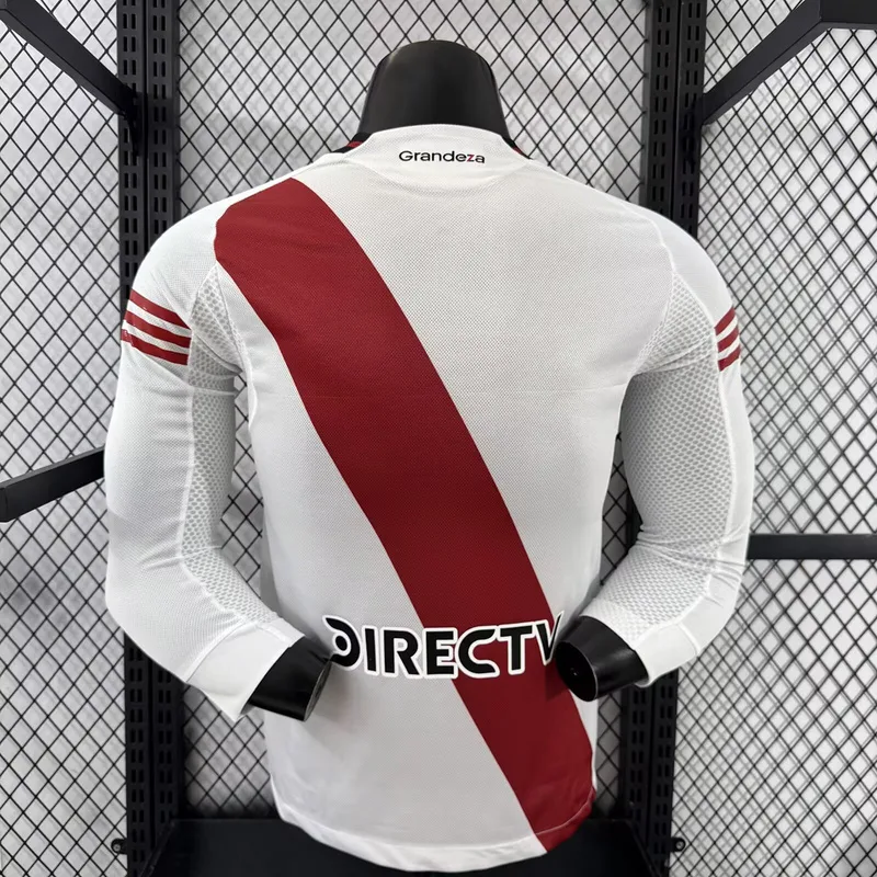 River Plate 2025/26 Domicile Maillot Manches Longues Version Joueur